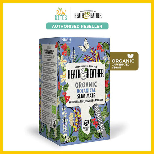 Heath & Heather Organic Botanical Slim Mate Tea (Caffeinated, Gluten Free, Vegan)