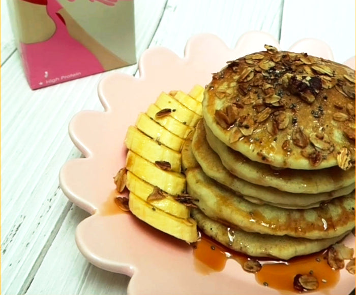 Fluffy Pancakes feat. Rude Health Soya Drink