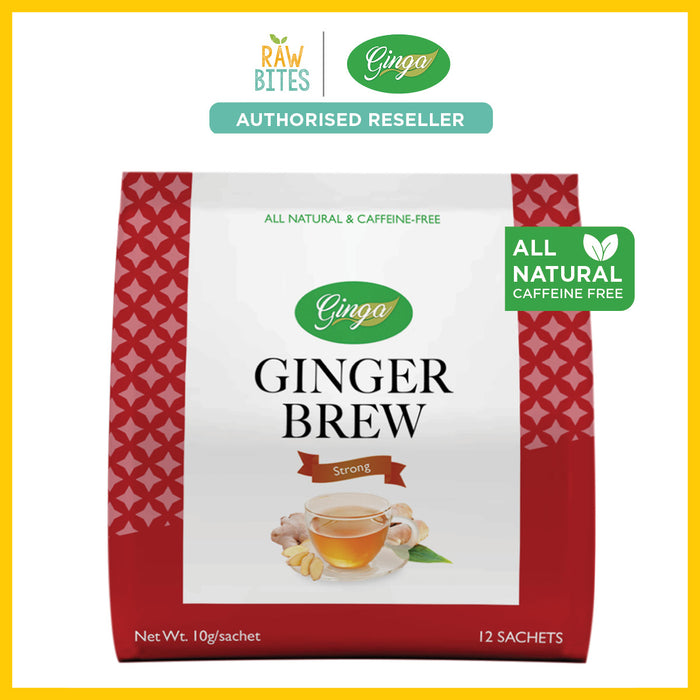 Ginga Ginger Brew Salabat Strong 120g [12 x 10g] (All Natural, Caffeine Free)