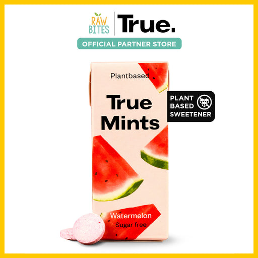 True Mints Watermelon 13g/20pcs (Natural Flavors, Plantbased Sweetener, Vegan)