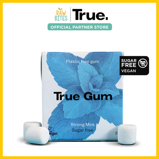 True Gum Strong Mint 21g/13pcs (Sugar Free, Palm Oil Free, Vegan)