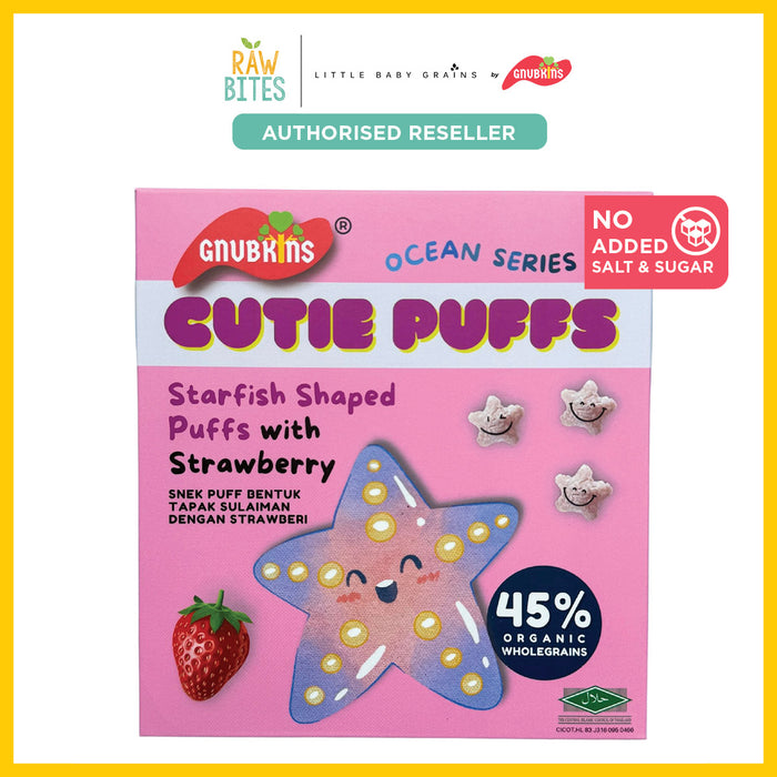 Little Baby Grains Starfish Shaped Puffs with Strawberry [5 packs x 8g]