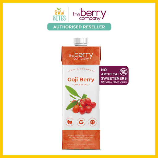 The Berry Company Goji Berry Juice 1L (Gluten Free, No Refined Sugar, Vegan)