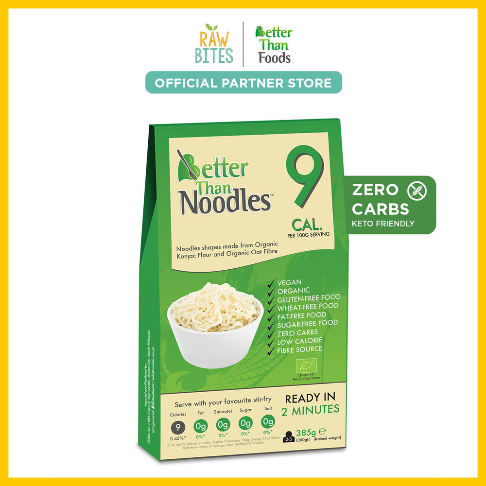 Better Than Organic Konjac Pasta Noodle 385g (Keto Friendly, Low Calorie, Zero Carbs)