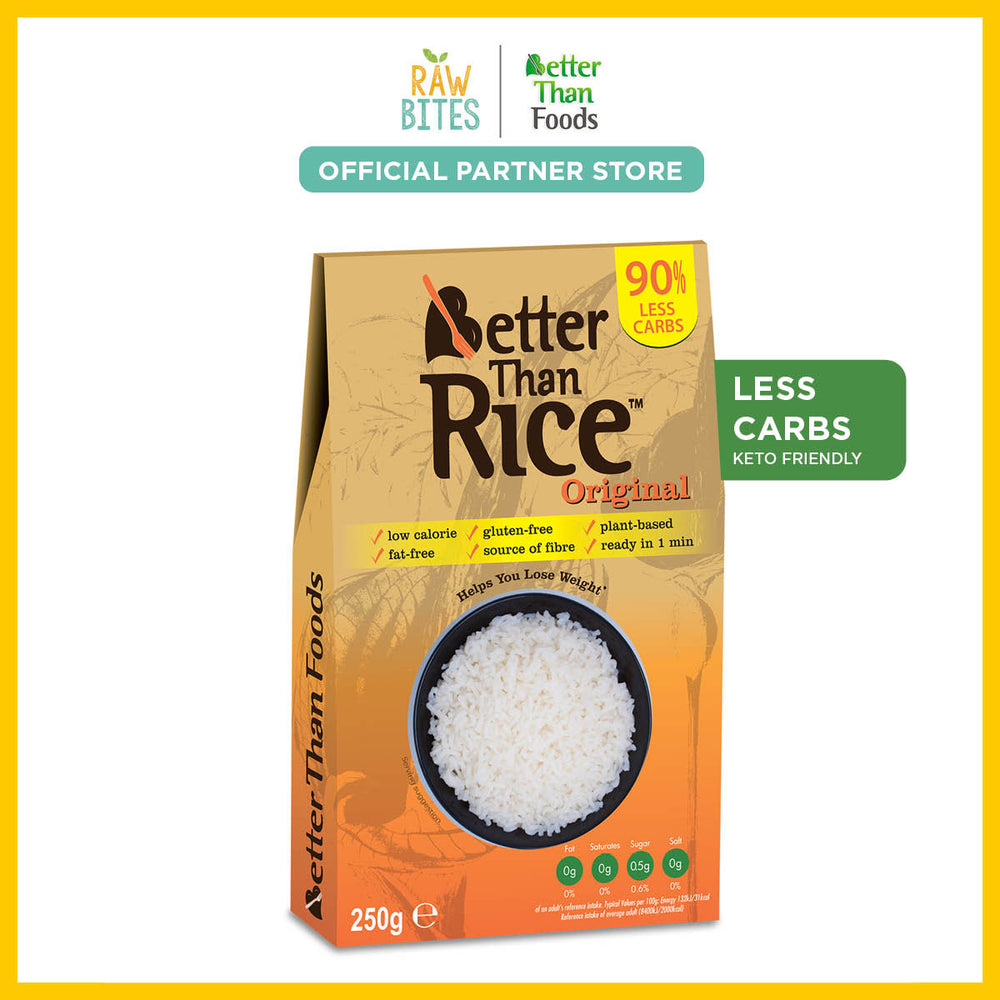 Better Than No Drain Konjac Rice 250g (Gluten Free, Keto Friendly, Low Calorie)
