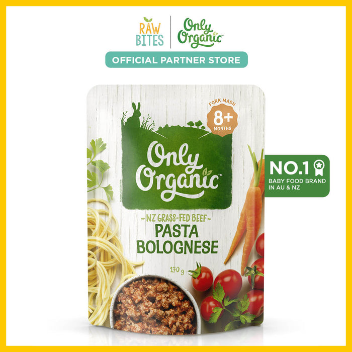 Only Organic Baby Food Pasta Bolognese 170g [8 mos+] (Organic, Nutritionist Approved)