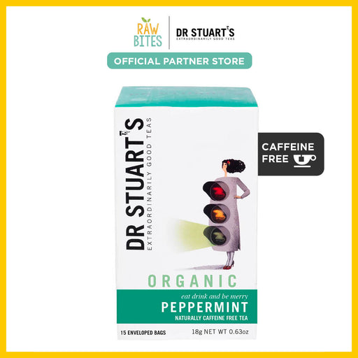 Dr Stuart's Organic Peppermint Tea 18g/15 bags (Caffeine Free, Aids in Digestion)