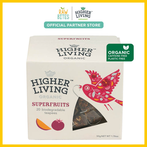 Higher Living Organic Superfruits Tea 50g/20 tea temples (Caffeine Free)