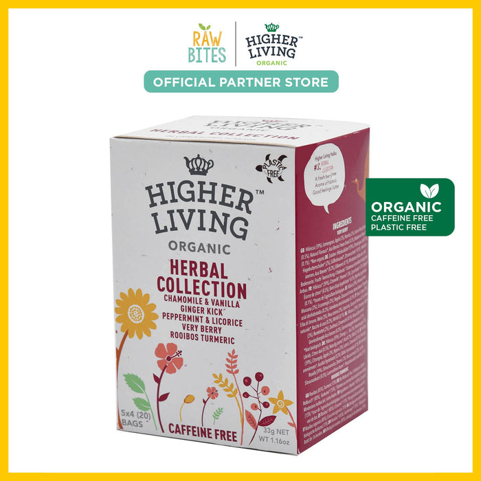 Higher Living Organic Herbal Tea Collection 40g/20 bags (Assorted Flavors)