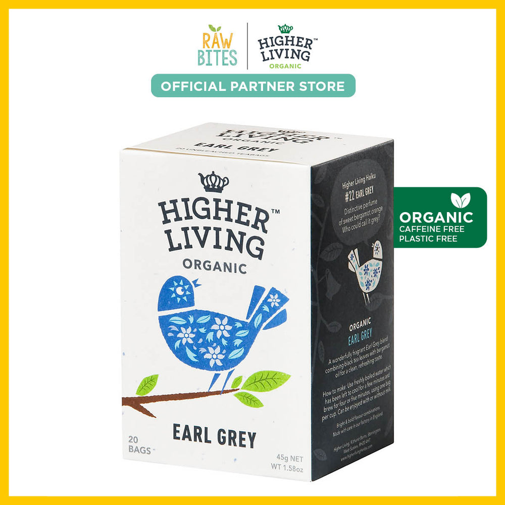 Higher Living Organic Earl Grey Tea 45g/20 bags (Caffeinated)