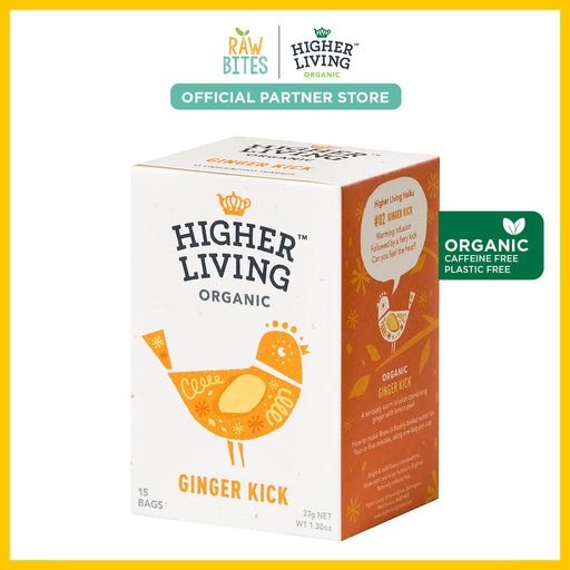 Higher Living Organic Ginger Kick Tea 37g/15 bags (Caffeine Free)