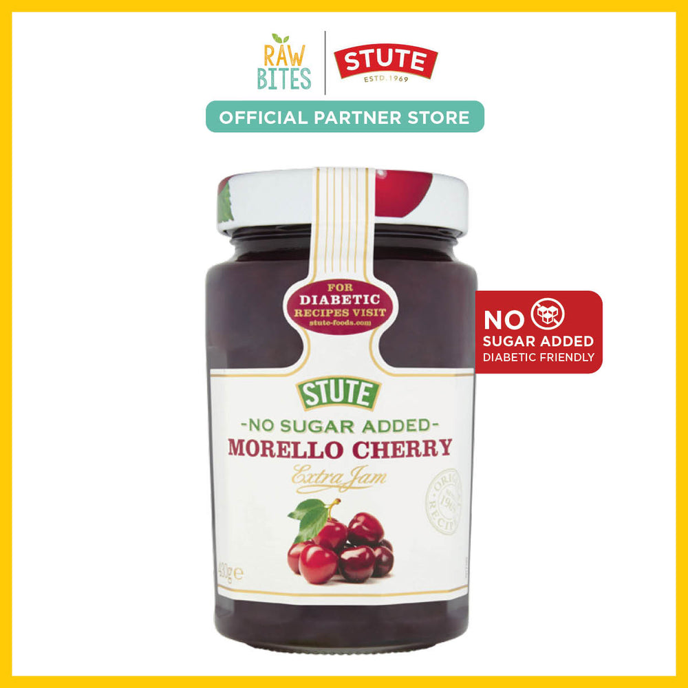 Stute No Sugar Added Morello Cherry Extra Jam 430g (Diabetic Friendly)