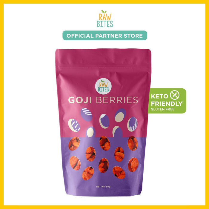 Raw Bites Goji Berries 50g (High in Antioxidants, High Fiber)