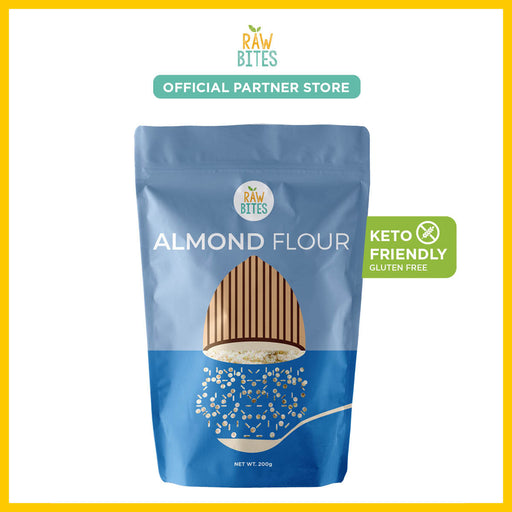 Raw Bites Almond Flour 200g (Regular Coarse, Gluten Free, High Fiber, Keto Friendly)