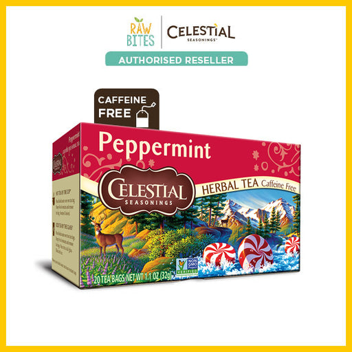 Celestial Seasonings Peppermint Herbal Tea 32g/20 bags (Caffeine Free, Sugar Free)