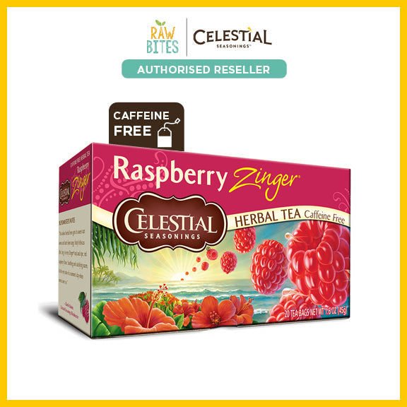 Celestial Seasonings Raspberry Zinger Herbal Tea 45g/20 bags (Caffeine Free, Sugar Free)