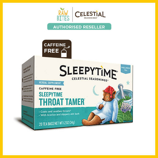 Celestial Seasonings Sleepytime Throat Tamer Herbal Tea 34g/20 bags (Caffeine Free, Soothes Throat)
