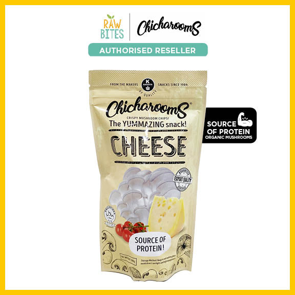 Chicharooms Cheese Crispy Mushroom Chips 100g (Halal, Source of Protein)