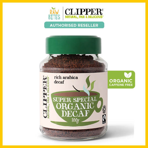 Clipper Medium Roast Decaf Organic Arabica Instant Coffee 100g (Caffeine Free)