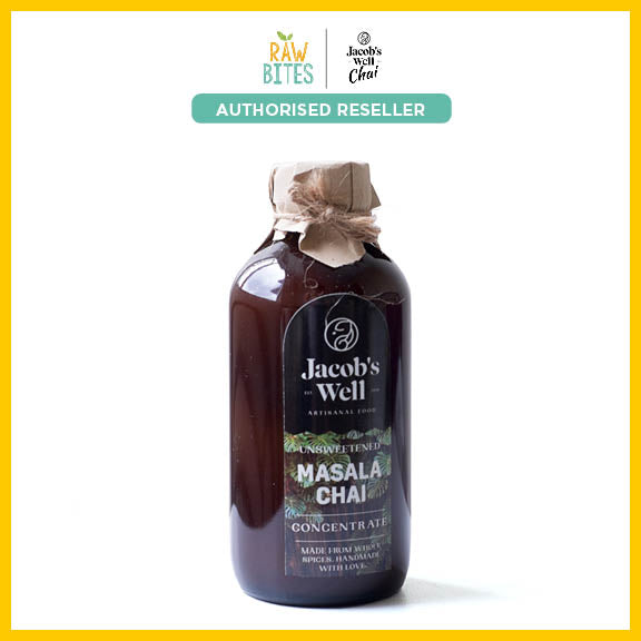 Jacob's Well Unsweetened Chai Tea 250ml (Concentrate, No Sugar Added, Small Batch)