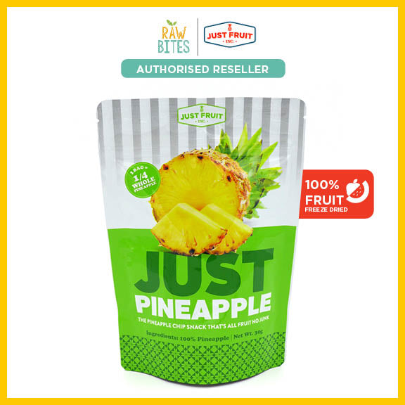 Just Fruit Freeze Dried Pineapple Chips 30g (100% Fruit, No Sugar Added)