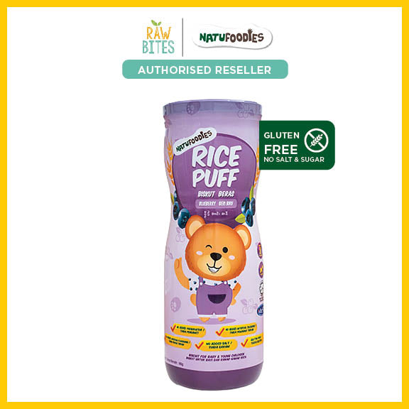 Natufoodies Rice Puff - Blueberry 60g (8mos+)
