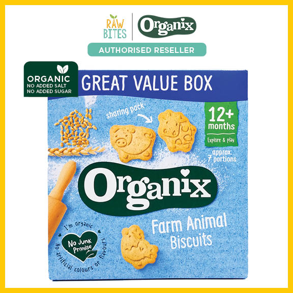 Organix Farm Animal Biscuits 100g [12 mos+] (Organic, No Added Sugar)