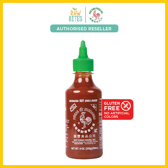 Hayfong Huy Fong Sriracha Hot Chili Sauce 9oz / 229ml (No Artificial Colors, G ...