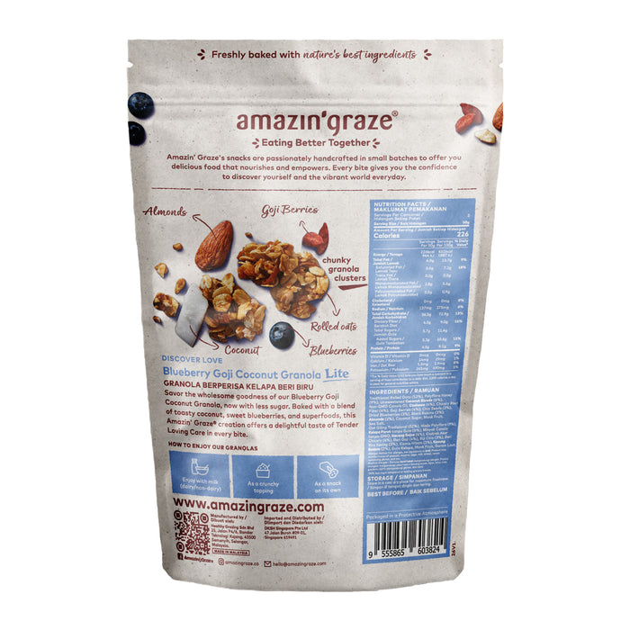 Amazin' Graze Blueberry Goji Coconut Lite 250g