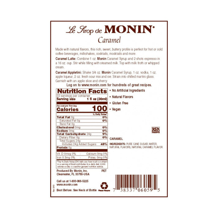 Monin Sauce Caramel 500ml