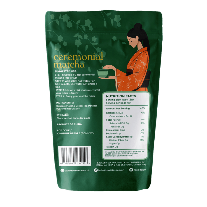 The Essential Ceramic Matcha Set x Raw Bites Ceremonial Matcha