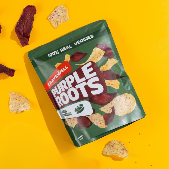 Cravewell Purple Root Crisps Nori Wasabi 40g