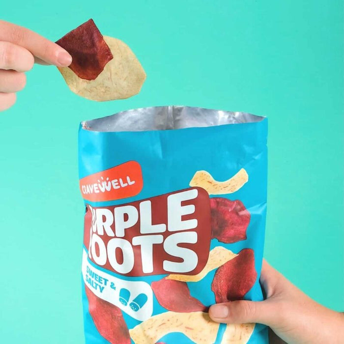 Cravewell Purple Root Crisps Sweet & Salty 40g