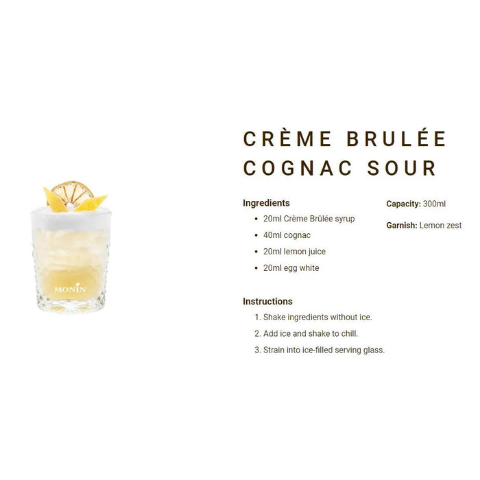 Monin Syrup Crème Brulee 1L PET
