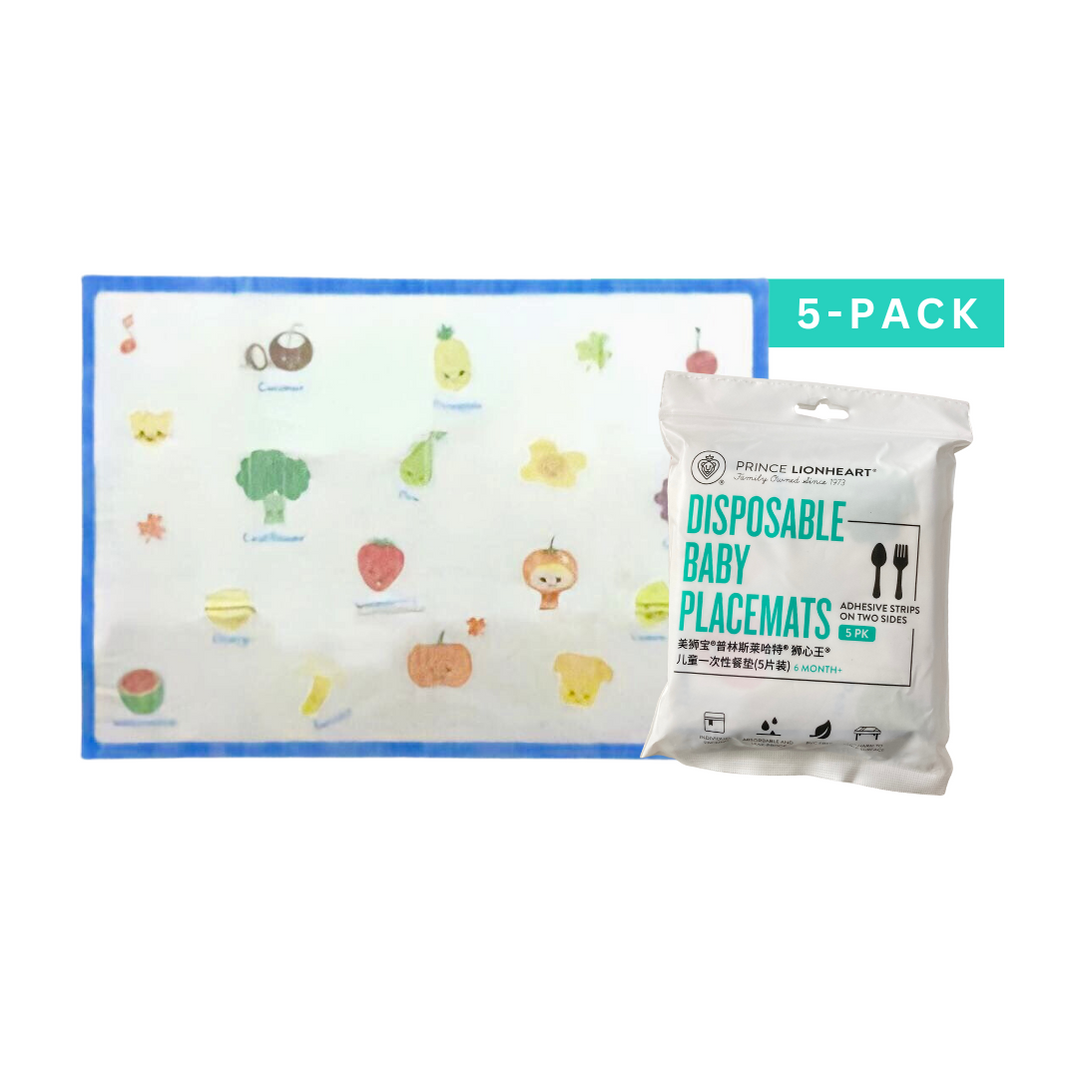 Prince Lionheart Disposable Baby Placemats (5Pack) — Raw Bites