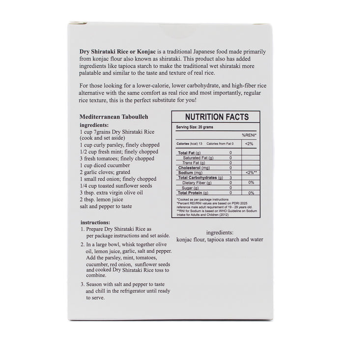 7Grains Dry Shirataki Rice 500g