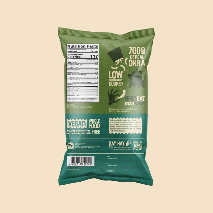 Founding Farmers Okra Crisps 70g
