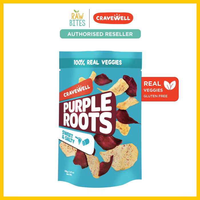 Cravewell Purple Root Crisps Sweet & Salty 40g