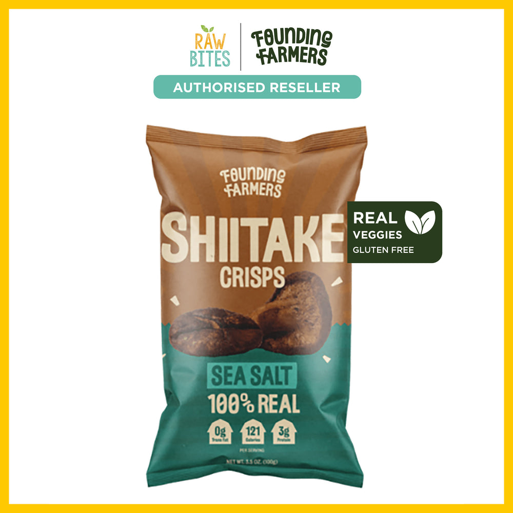 Founding Farmers Shiitake Mushroom Crisps Sea Salt 100g