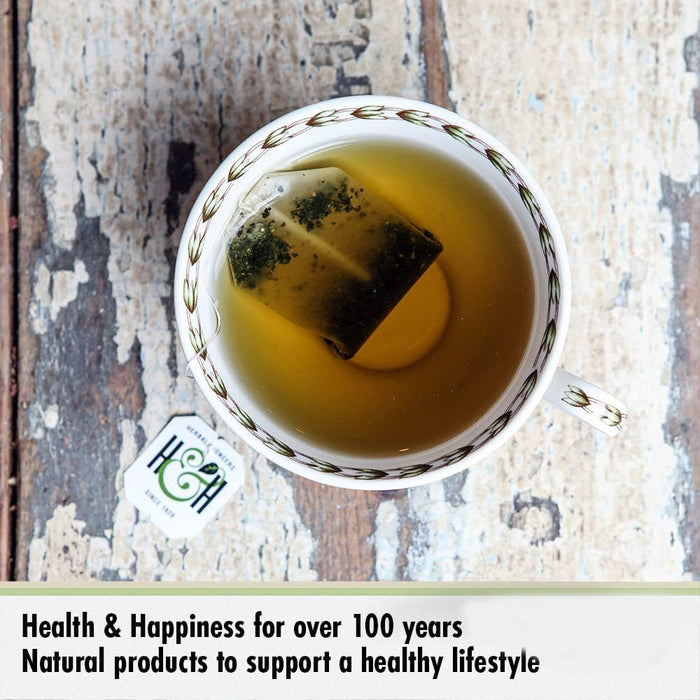 Heath & Heather Organic Green Tea and Turmeric 20 bags (Caffeinated, Gluten Free, Vegan)