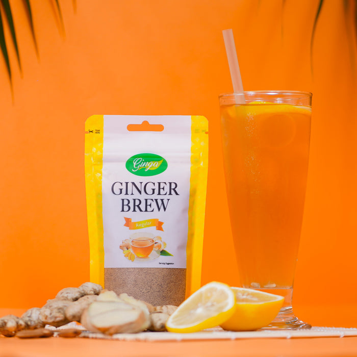 Ginga Ginger Brew Salabat Regular 100g (All Natural, Caffeine Free)