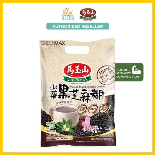 Greenmax Yam and Black Sesame Cereal [12 x 30g]