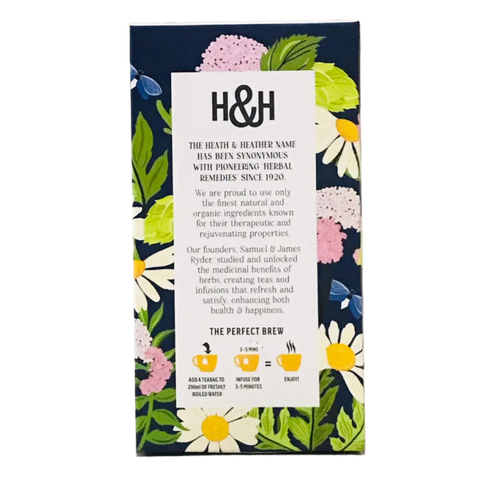 Heath & Heather Organic Soft and Sleepy Night Time Tea 20 bags (Caffeine Free, Gluten Free, Vegan)