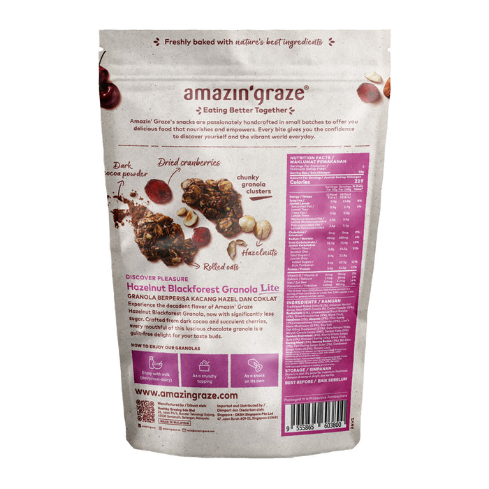 Amazin' Graze Hazelnut Blackforest Lite 250g