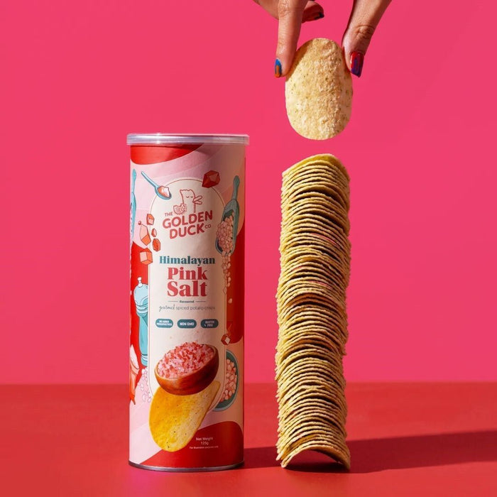 Golden Duck Himalayan Salt Gourmet Potato Chips 125g
