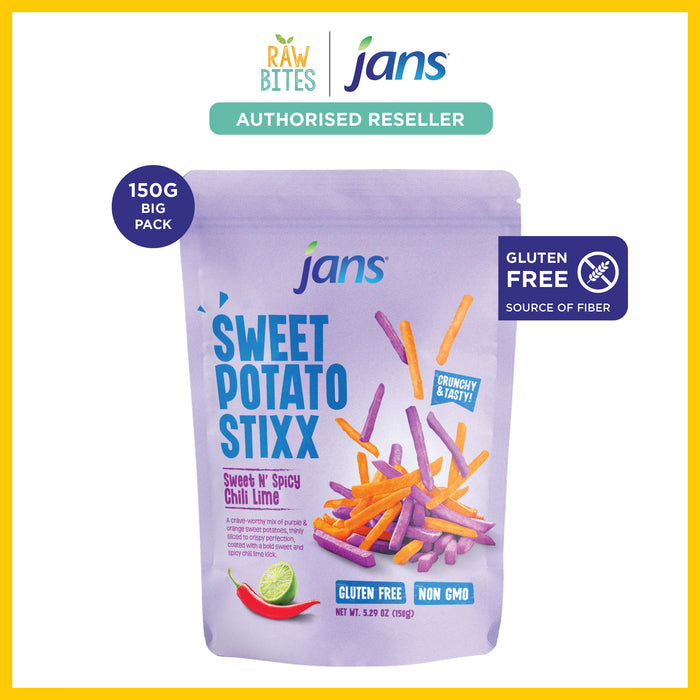 Jans Sweet Potato Stixx - Sweet N' Spicy Chili Lime 150g 
