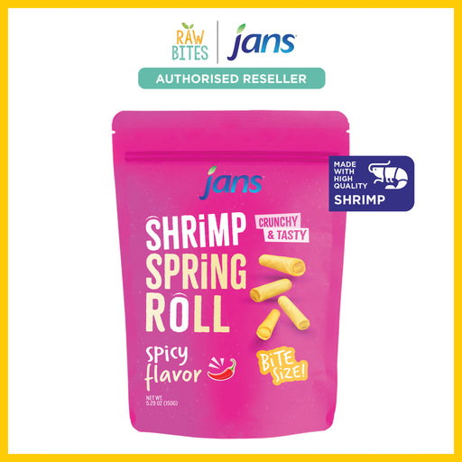 Jans Shrimp Spring Rolls - Spicy 150g (Made with High Quality Dried Shrimp)