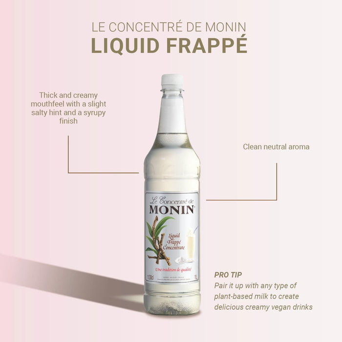 Monin Syrup Liquid Frappe Concentrate 1L PET 