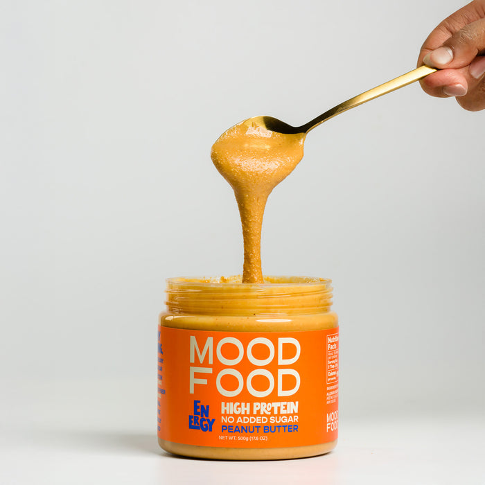 Mood Food Peanut Butter - Energy 250g (High Protein, Keto Friendly, No Added Sugar)
