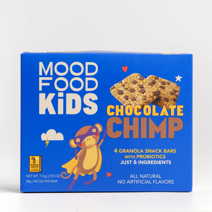 Mood Food Kids Chocolate Chimp [4 x 28g] (All Natural, No Refined Sugar, Whole Grains)